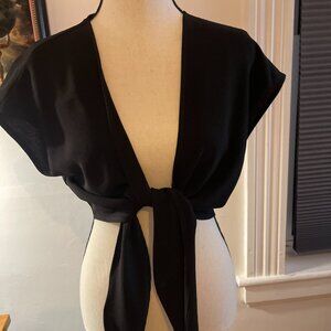 Black crop wrap (XS)